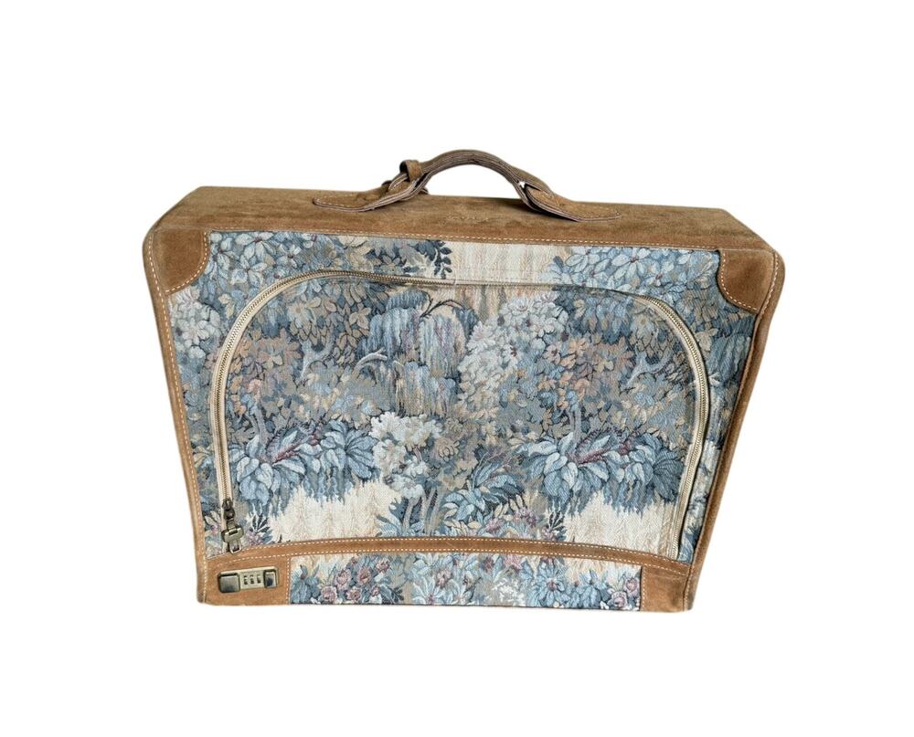 French Luggage Company - Tapestry Garment Clothes Bag Floral Embroidered Luxury